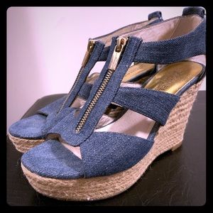 MICHAEL Michael Kors Denim Wedges